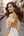 Over-the-shoulder backless dress glance
