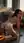 Brunette all fours bathroom plug