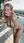 Lingerie cleavage on rooftop terrace
