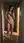 Brunette fingers herself in hallway mirror
