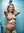Blonde in shower running hands through wet hair