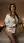 Candlelit bedroom oversized shirt pose