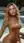Natália Poolside in a High-Cut Copper Swimsuit