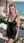 Curvy blonde in latex dress
