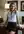 Office desk lean in pencil skirt