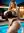 Lingerie poolside tease at night