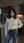 Slim Asian jeans kitchen pose