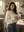Cozy kitchen coffee in cream sweater