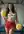 Athletic curves cheerleader pose