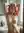 Pink hair topless bathroom stretch