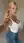 Young adult blonde tank top selfie big natural tits