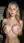 Night outdoor shower topless pose
