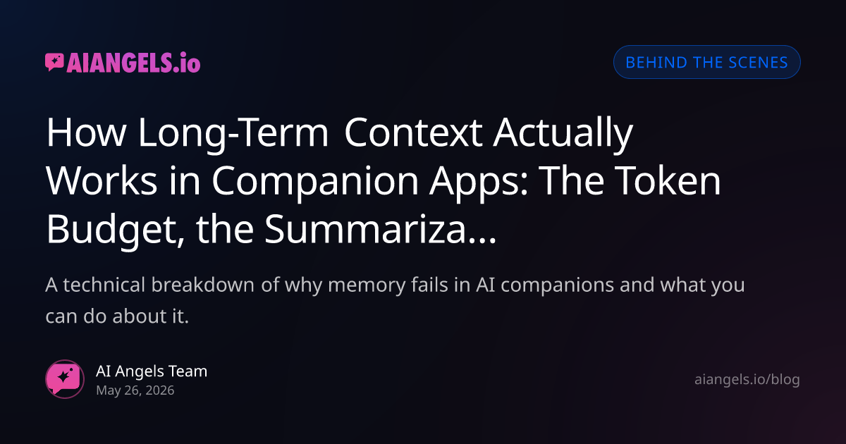 How Long-Term Context Works in AI Companions: Token Budget