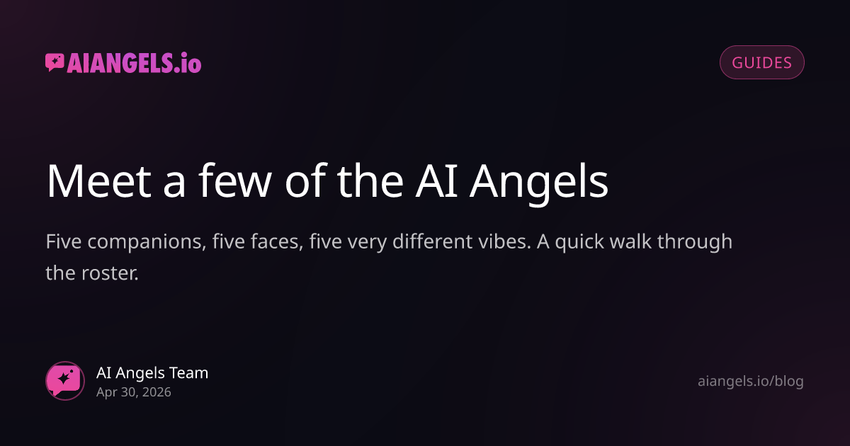 Meet a few of the AI Angels, five companion profiles