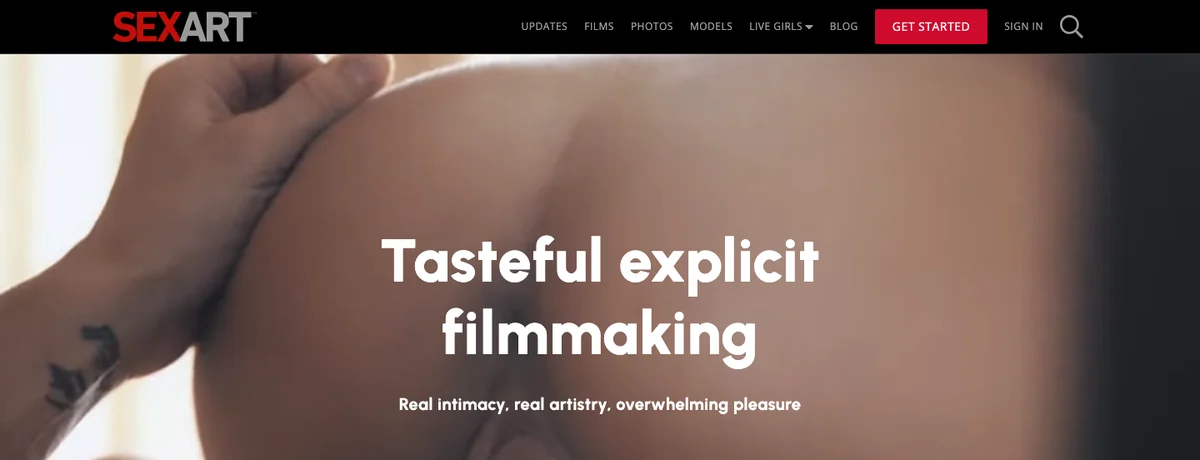 SexArt homepage, checked October 2026