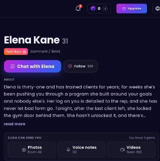 Dreamz AI character profile listing gem costs for photos, voice notes and videos, tested 11 Oct 2026